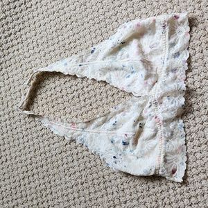 Lace halter bralette